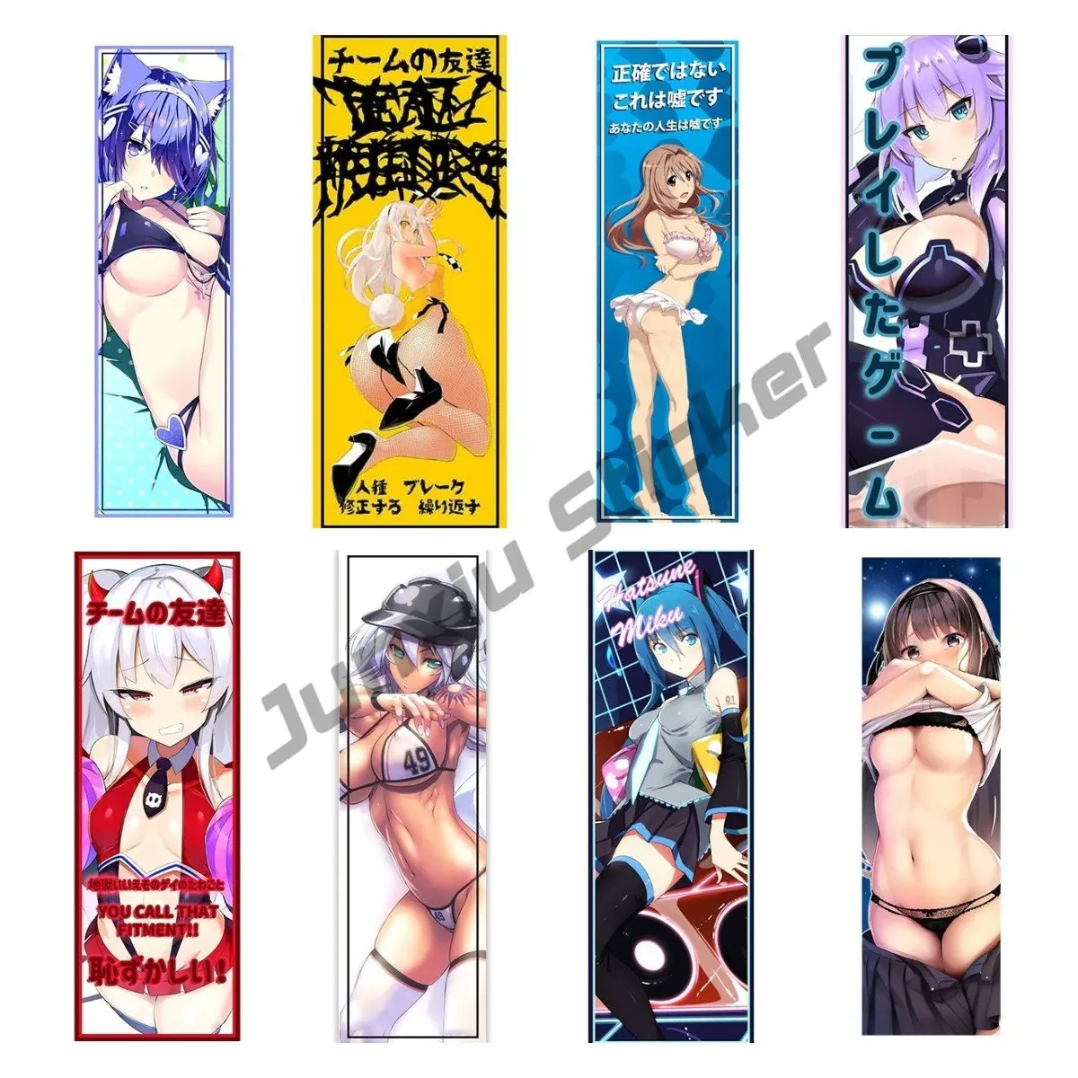 

Reflective JDM Girl Anime Car Styling Auto Window Rear Windshield Body Japan Tokyo Style Sticker Personality Cartoon Anime