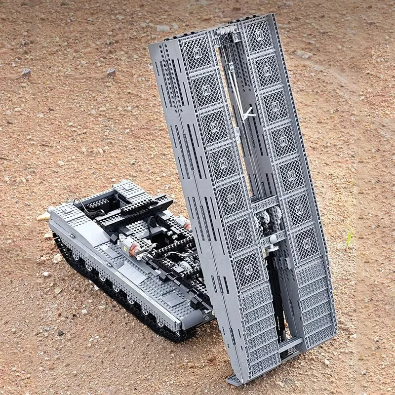 Mould King 20002 Military Tank Building Blocks – 2388 PCS RC Bridge Layer Tank Model, Compatible with Brick Toys, Gift for Adult