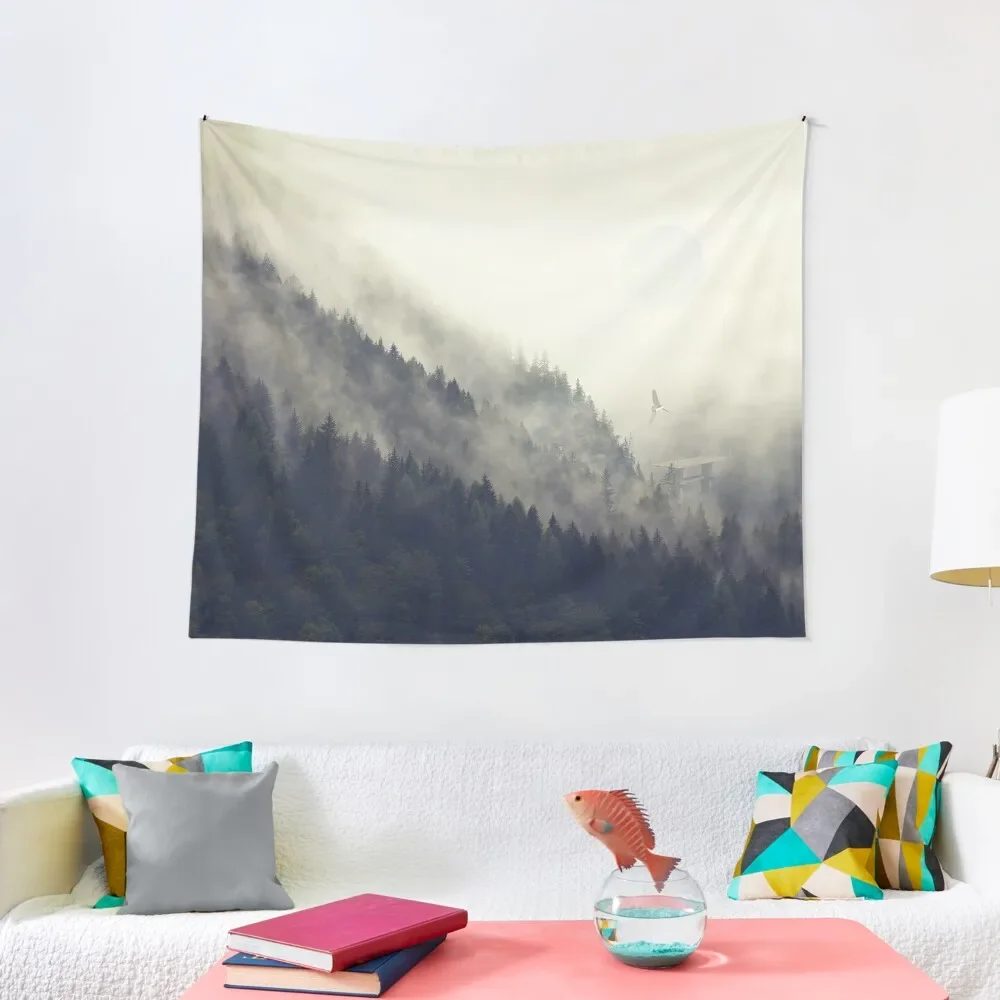 

Forest Moon Tapestry Bathroom Decor Nordic Home Decor Tapestry
