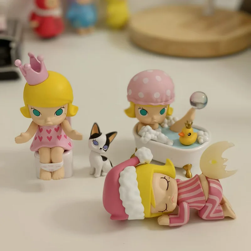 

POP MART 12pcs/Lot Original POPMART MOLLY Day Blind Box Toys Kawaii Figure Surprise Mystery Box Dolls Gift