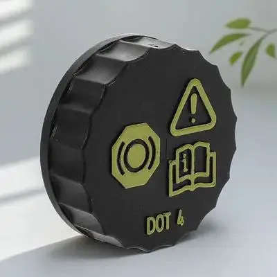 

Brake Fluid Cap Heavy Duty Plastic Reservoir Cover for Vehicle Scooter Truck Quick Install No Leak Performance Reliable Auto