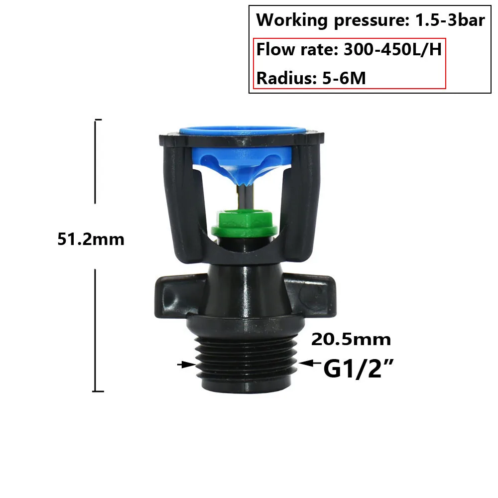 360 Degree Rotating Garden Watering Sprinkler 1/2\