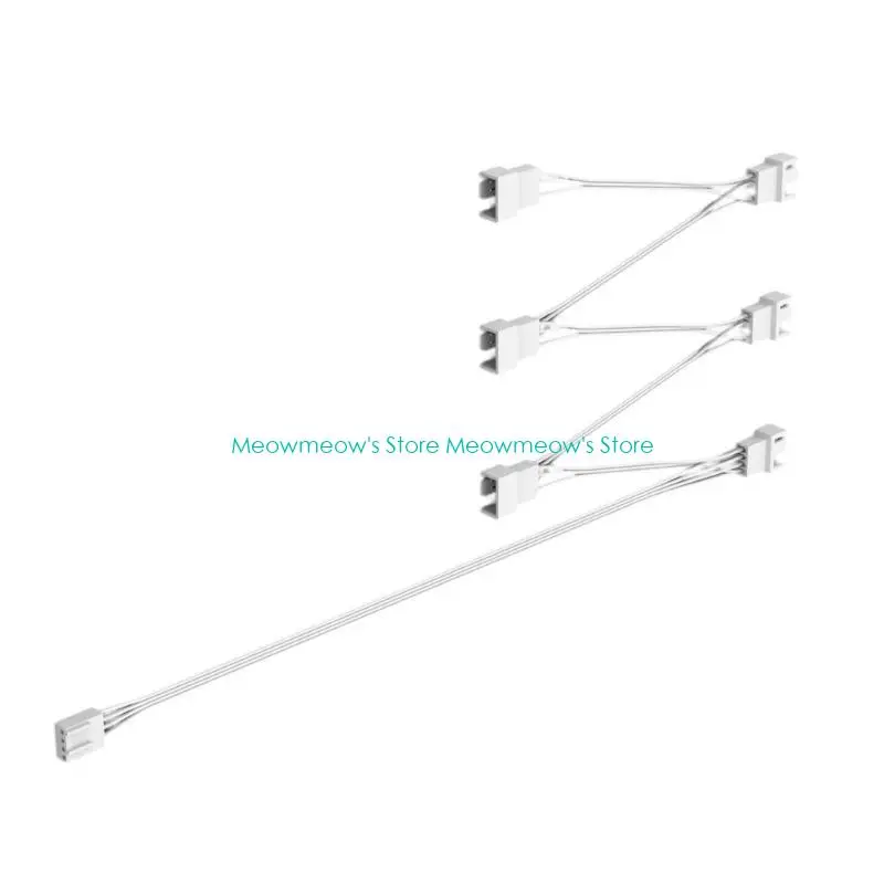 W91A Lunghezza flessibile 4pin PWM Connettori Filo estensione per PC Slitt da ventola raffreddamento
