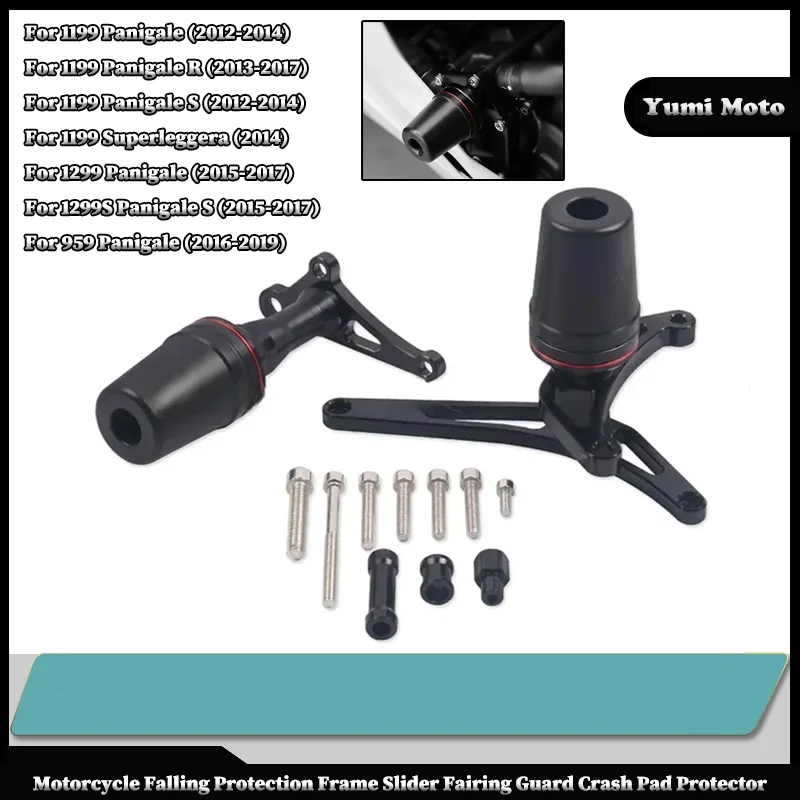 

For DUCATI 959 Panigale / 1199 / 1299 / 1299S Motorcycle Falling Protection Frame Slider Fairing Guard Anti Crash Pad Protector