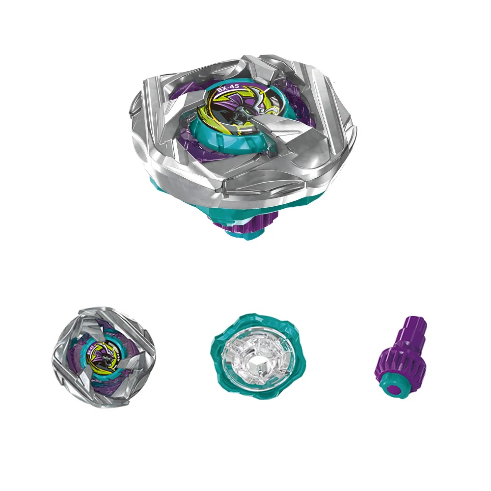 Beyblade X BX-45 Samurai Calibur Booster z zestawem wyrzutnika, bączek gyroskopowy, gra bitewna, zabawka świąteczna na prezent