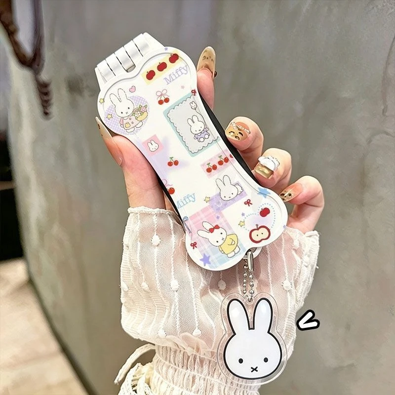 Cartoon Kawaii New Style Fold Air Bag 2-in-1 Makeup Comb Student Mini Small Comb Easy To Use Convenient Simple Good Looks Miffy