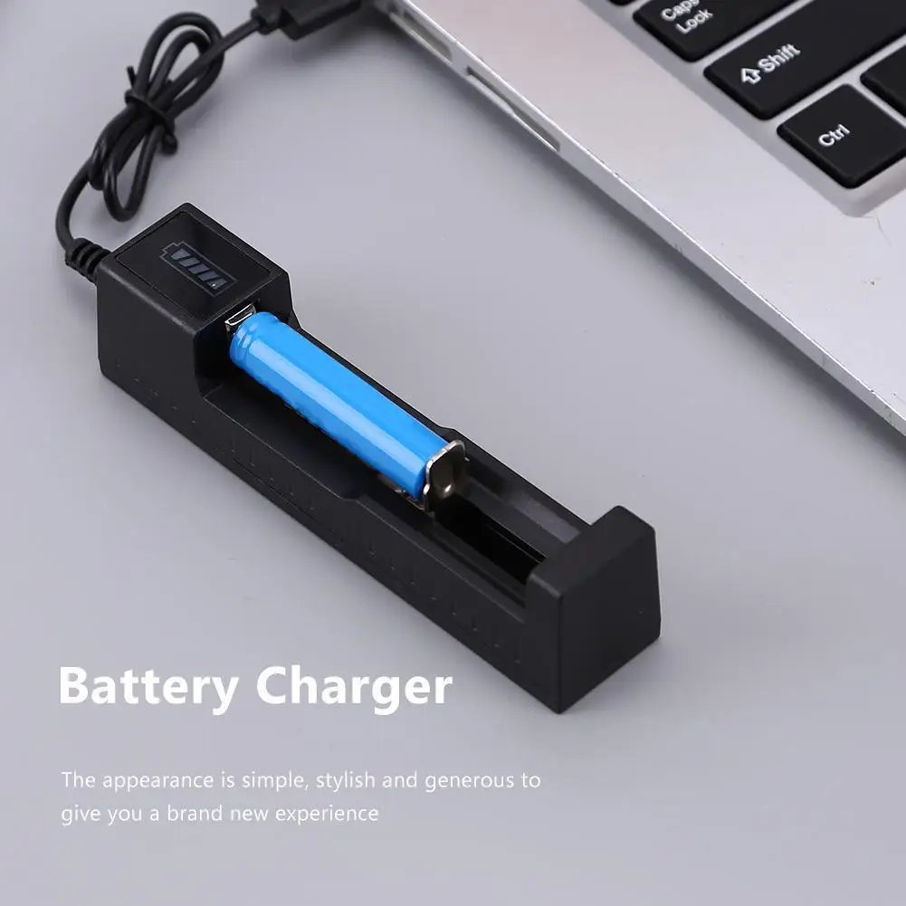 Smart Charger Adapter for 18650 22650 16340 Rechargeable Batteries 1 Slot