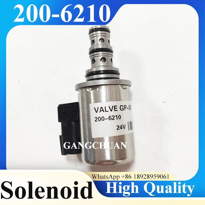 Solenoid Valve 200-6210 2006210 for Caterpillar  420E 430E 432E 434E 442E 444E 450E 450F Backhoe Loader Parts