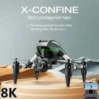 8K HD Dual Camera Optical Flow Positioning Remote Control Quadcopter 2.4G Headless Trajectory Flight 3D Roll WIFI FPV RC Drone