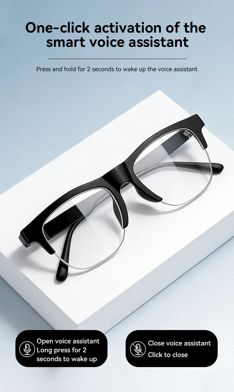 Lenovo 8K HD AI Smart Glasses AI Translation Hands-Free Calling AI Chat Logging Music Playback Smart Sunglasses for Men view 5