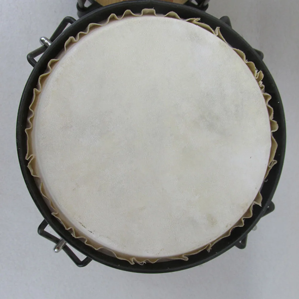 

2Pcs Lightweight Goat Leather Drum Skins African Drum Shells Natural Texture Durable Musical Instrument Parts Fine Craftsmanship