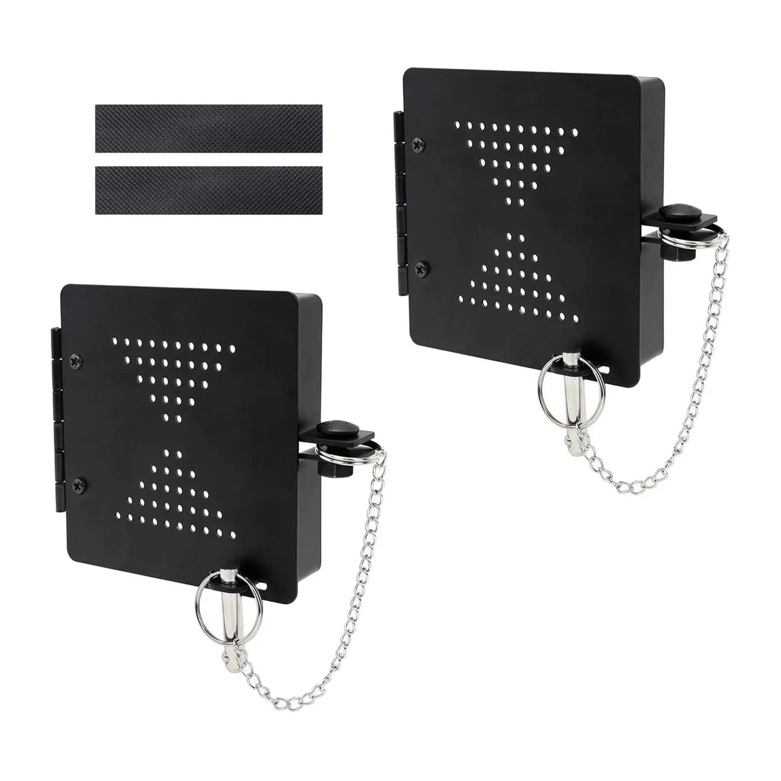 2x RV Bumper Cap Covers High Reliability RV Camper Replace Black Square Caps #3