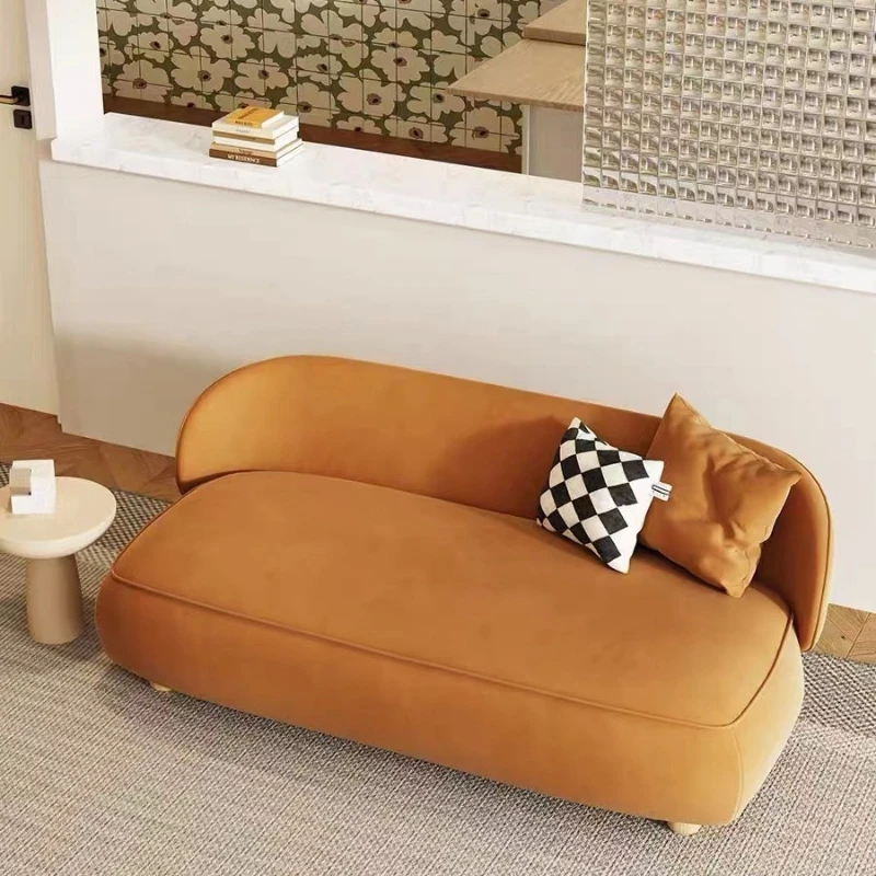 French-style internet-famous apartment bedroom 1.2 meters cream-style small apartment with a small sofa