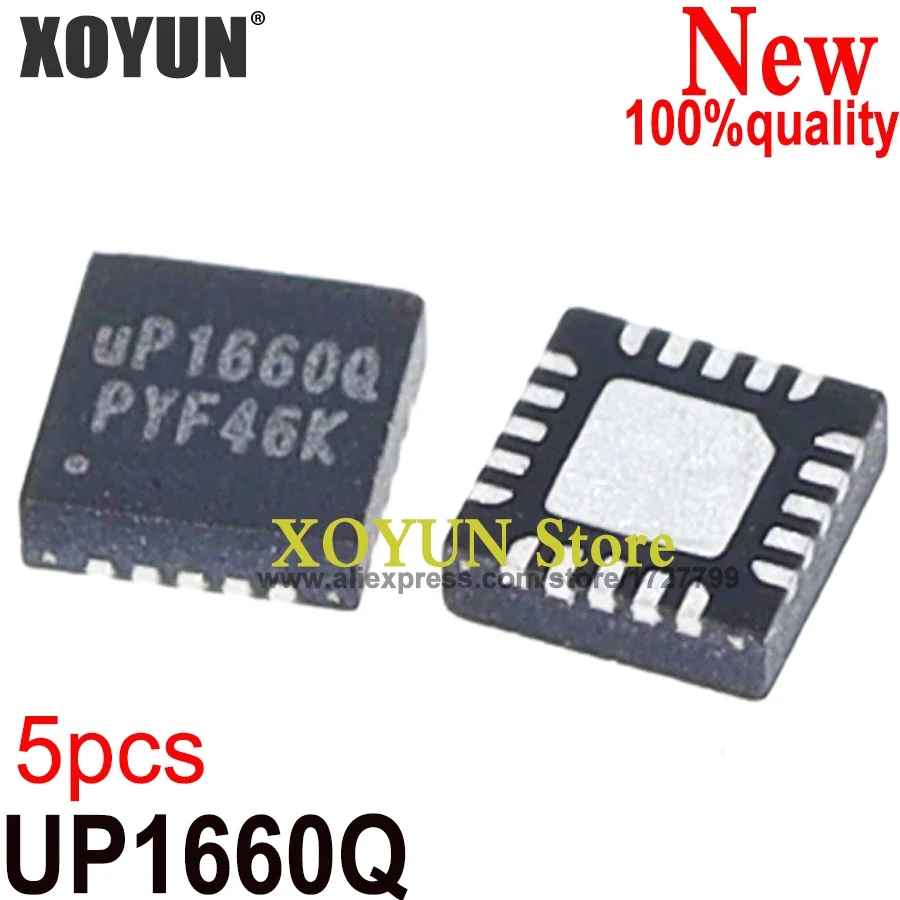 (5piece)100% New UP1660Q UP1660 QFN-20 Chipset