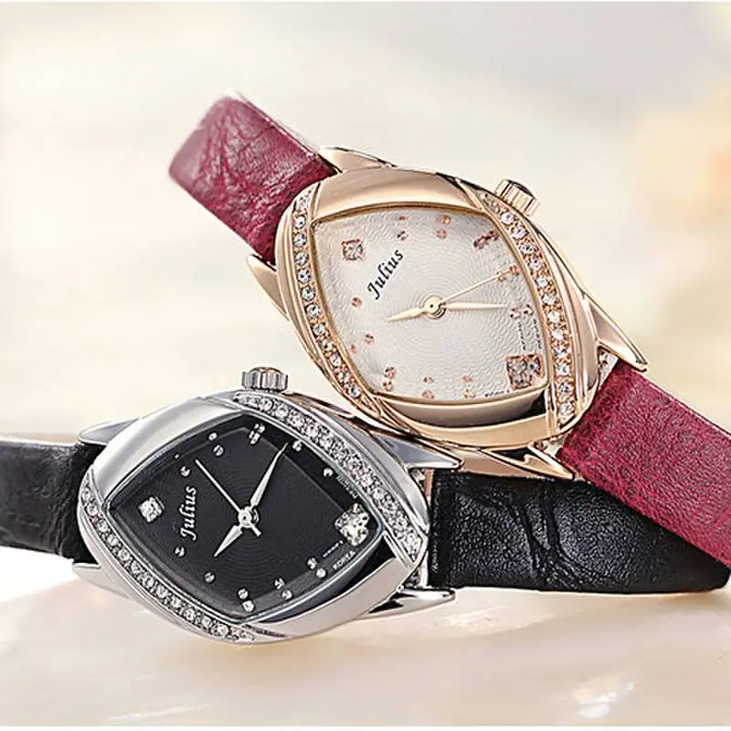 The Irregular Minimalist Women Ultra Thin Small Dial Watches Leather Band Fashion Waterproof Quartz Watch Relogio Feminina