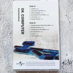 Classic Radiohead Thom Yorke Music Tape Ok Computer Album Cassettes, Sound Track Box Cosplay Car Recorder Gifts Walkman Main Main Sales Cassette - №6