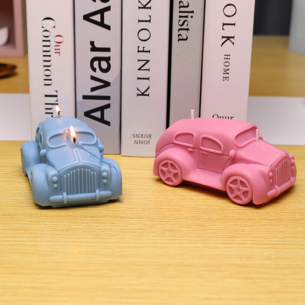 Vintage Car Classic car Candle Molds  Handmade Home Decoration Silicone Mold Aromatherapy Candle tools mold