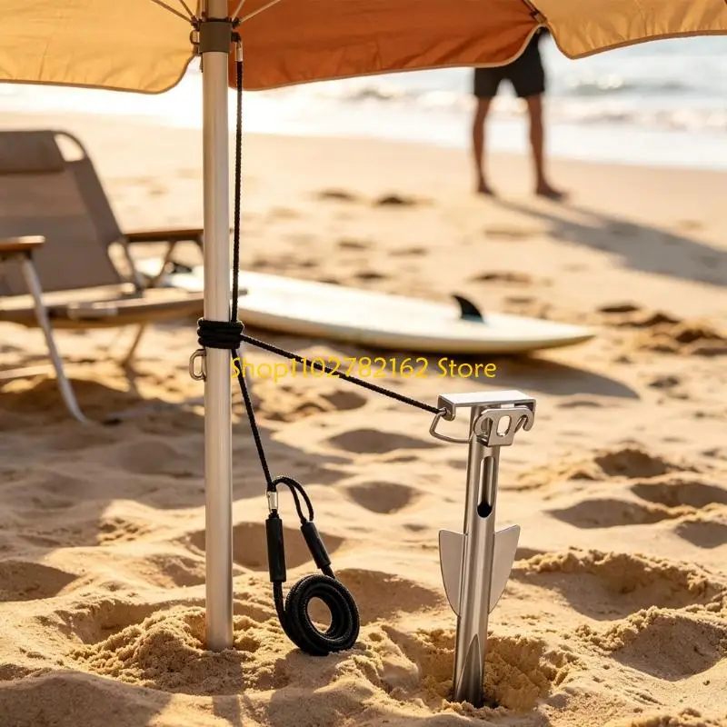 547B Stainless Steel Anchors for Small Boats and Float Tubes, Beach Mooring Tool for Calm Water Shore and River Stops