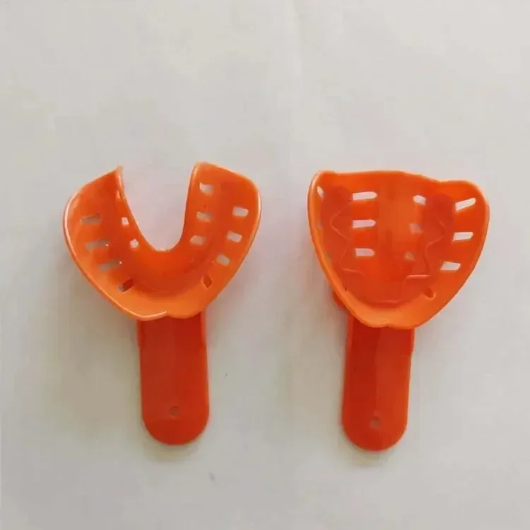 Einweg-Dentalabdrucklöffel aus Kunststoff, glatte, abgerundete Kanten, Dentalwerkzeuge für die Mundpflege, Zubehör für den täglichen Gebrauch in der Klinik – Detail 9