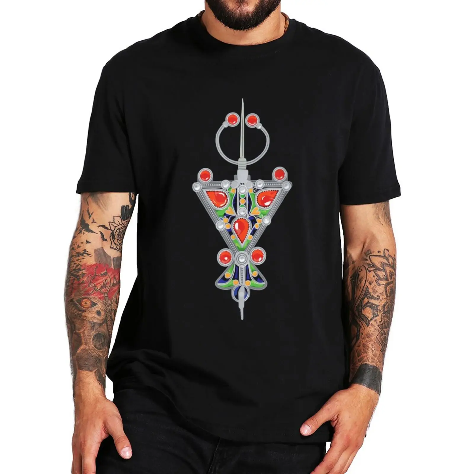 Kabyle Tafzimth Amazigh T-shirt Kabyle Pride Algeria Berber miłośnicy kultury koszulki letnie casualowe bawełniane Unisex T Shirts rozmiar ue