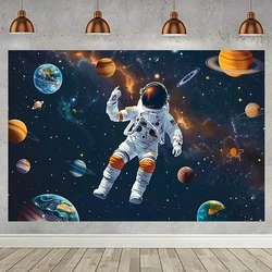 5×3 ft Outer Space Backdrop Galaxy Planet Decorative Background Universe Planet Decoration Backdrop Outer Space Astronaut Banner