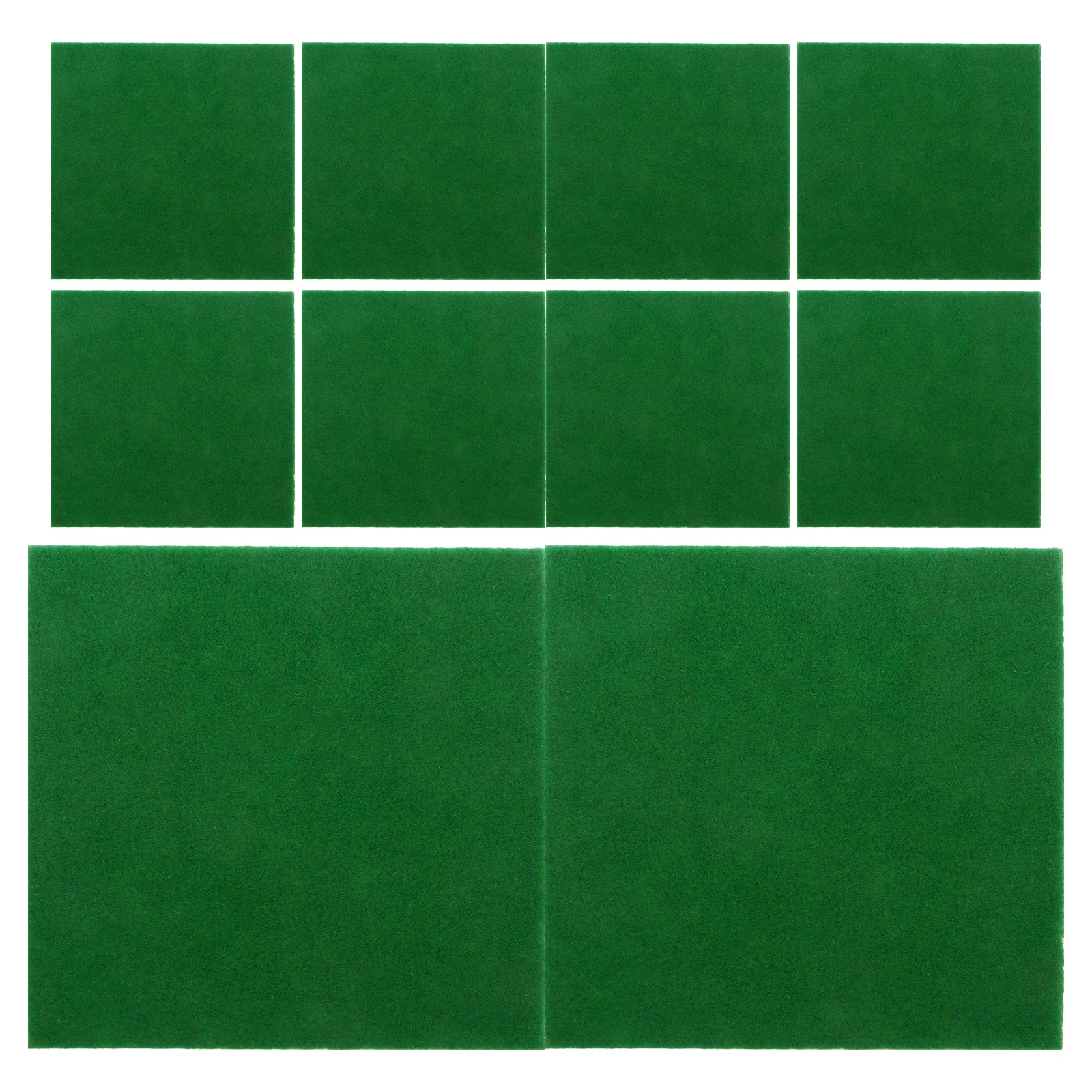 

10Pcs Artificial Moss Turf Realistic Fake Grass Squares Miniature Garden Lawn Mat for DIY Crafts Fairy Garden Dollhouse Lawn Mat