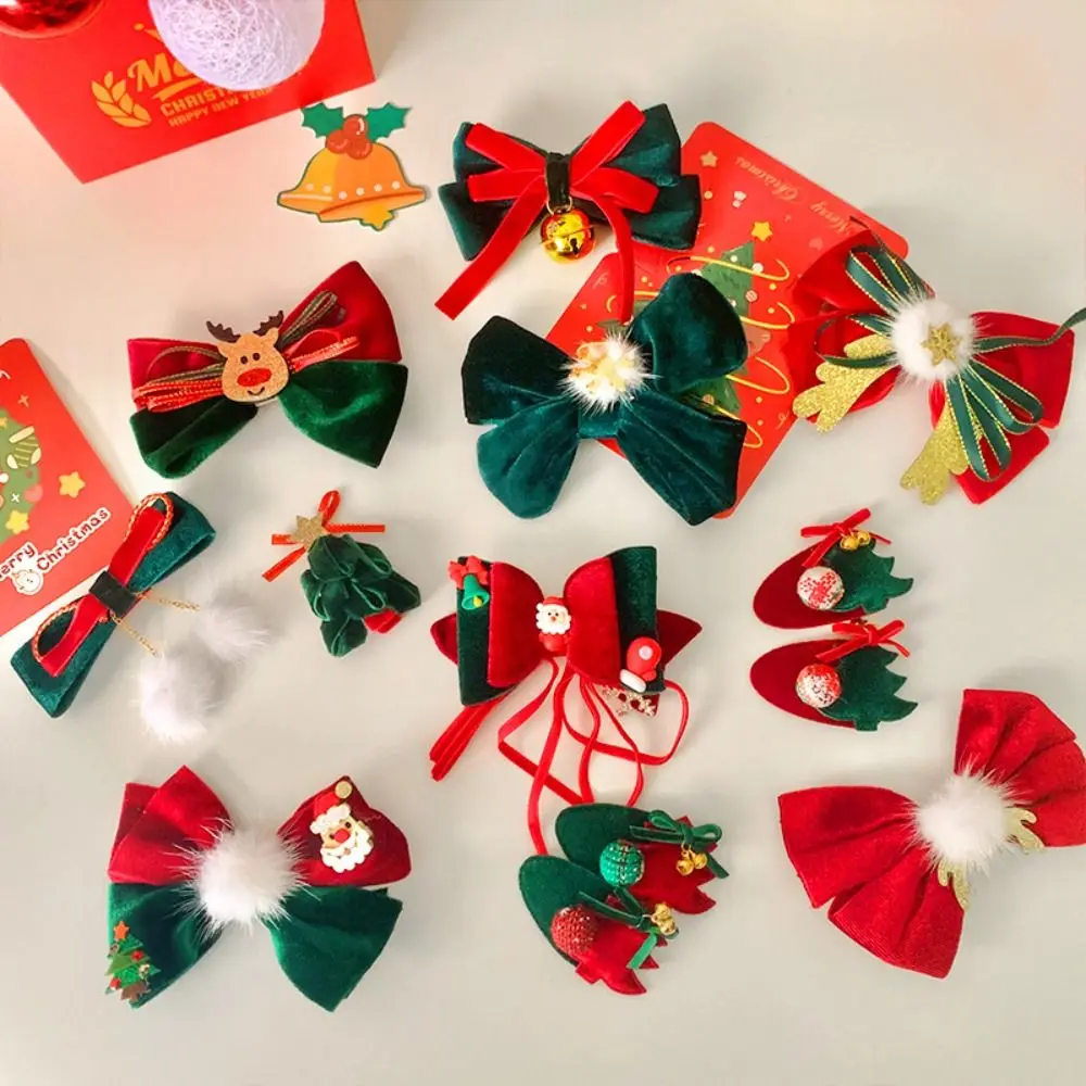 Headgear Exquisite Christmas Accessories Cute Fashion Elk Headwear Flocking Santa Claus Christmas Deer Hairpin Children