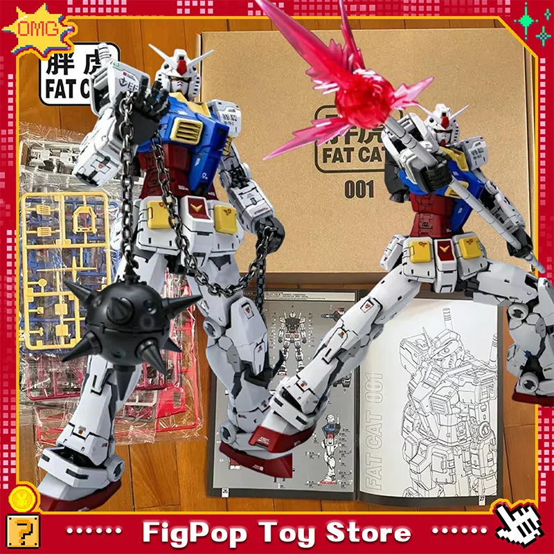 Gato gordo 001 rgu 1/100 Rx-78 2.0 versão (tipo rgu) modelo de montagem articulações móveis figura ação kits de robô colecionáveis brinquedos presente