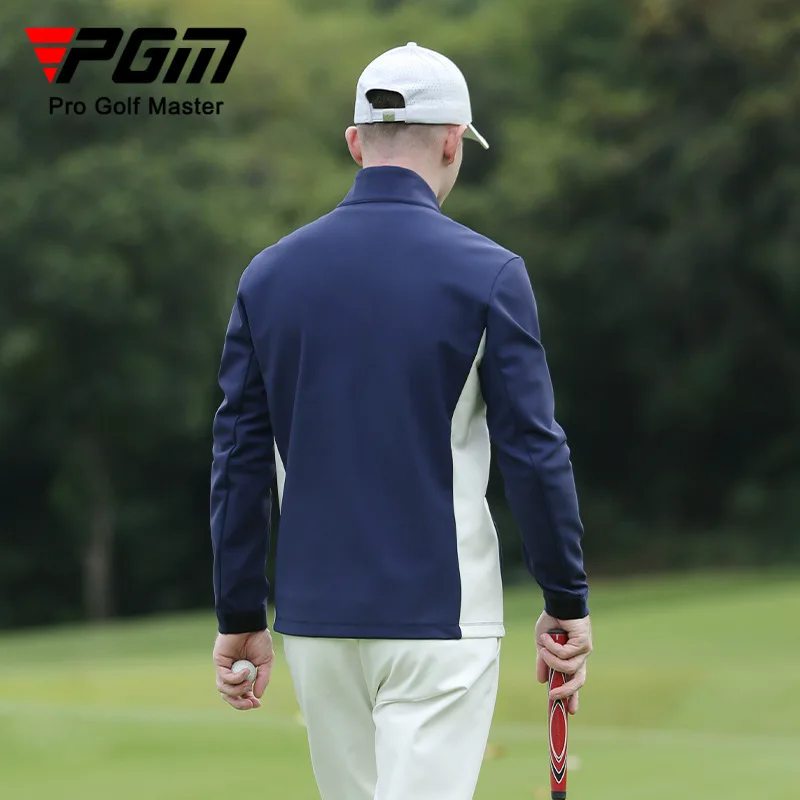 PGM Golf Men's Long Sleeve Men's Top Clothing for Autumn and Winter Warm Light Heating Inner Coat