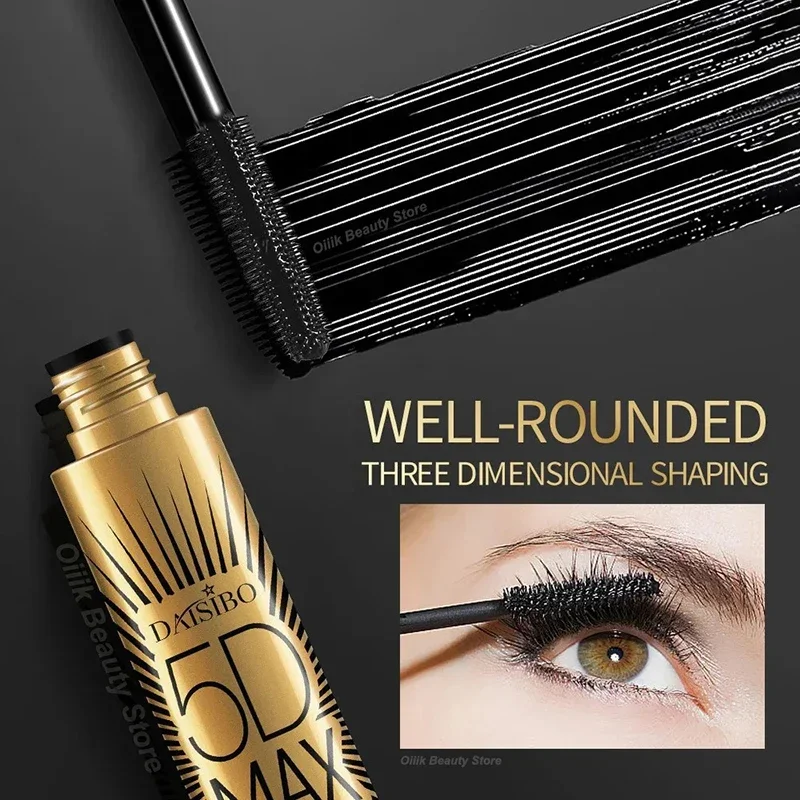 Mascara léger en fibre noire pour extension de cils, outils de maquillage, cosmétiques, crème imperméable, volume des cils, sans bavures, 5D Max