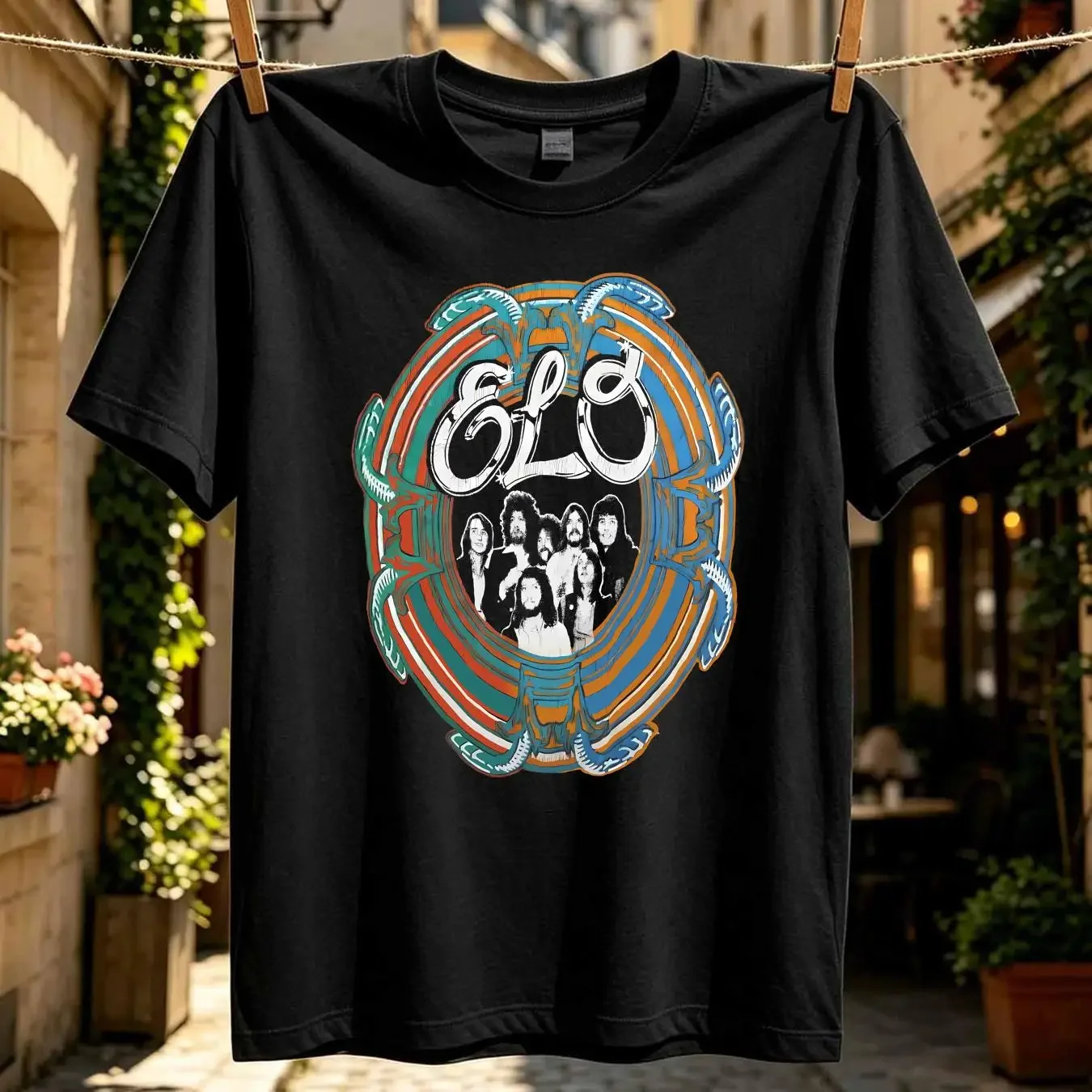 washed T Shirt VTG 1978 Electric Light Orchestra Out Of The Blue Tour S 4XL EE231 vintage Washed Stylish Versatile Casual