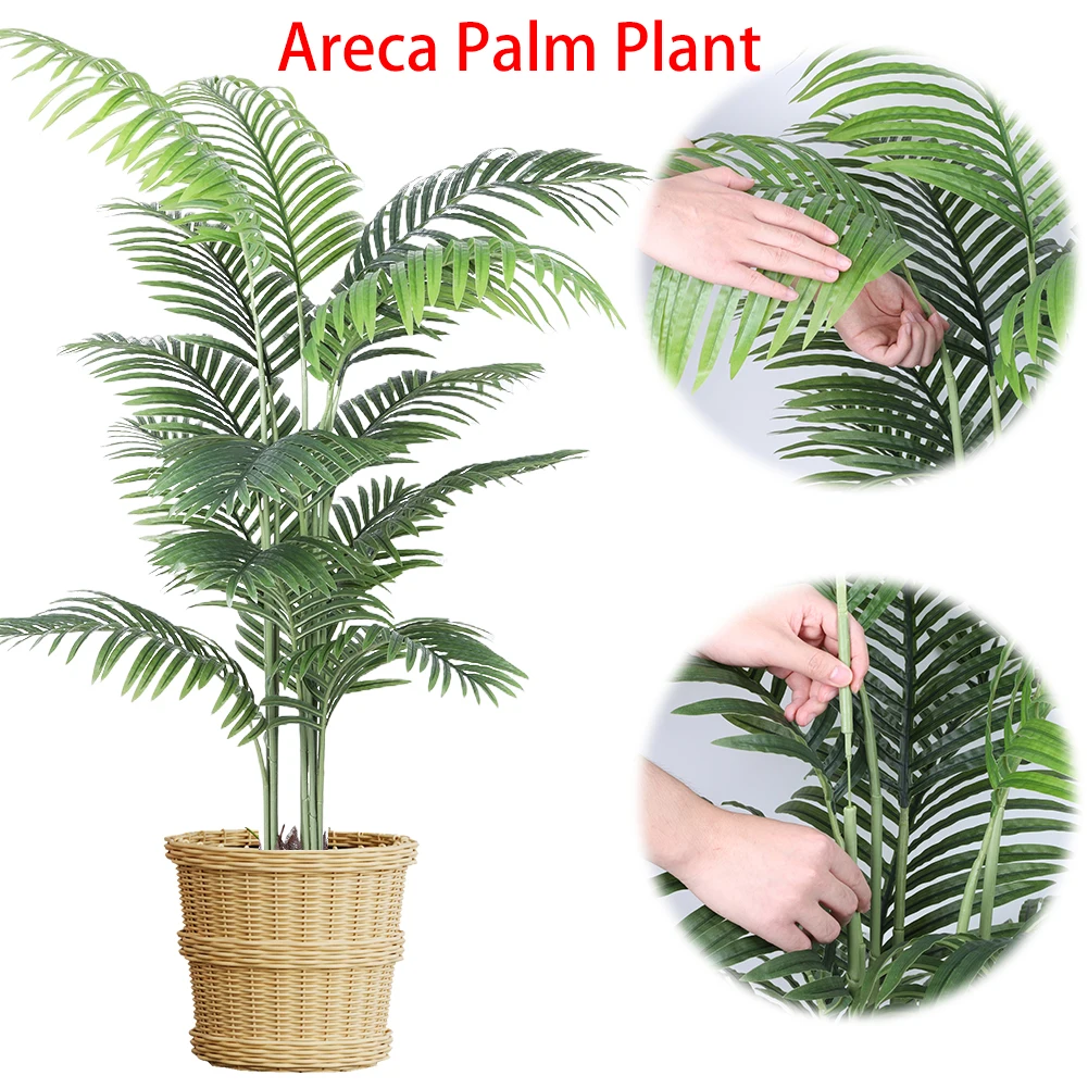 

Искусственная пальма 1,5 м, тропическое растение Дипсис Лутесценс в горшке для декора дома, офиса, сада (для помещений и улицы)