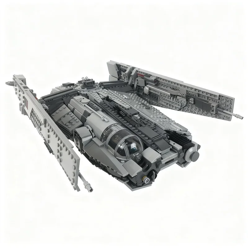 NEW 1601PCS Star Battle Movie MOC Fondor Haulcraft Space Ship Model DIY Creative Display Assembly Building Blocks Birthday Gift