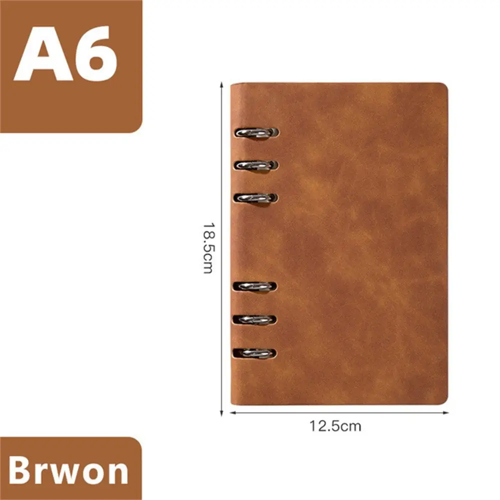 6 Holes Notebooks Time Organizer Momo Pad Journal Notebook Loose leaf Notebook Binder Spiral Notebook Daily Weekly Planner