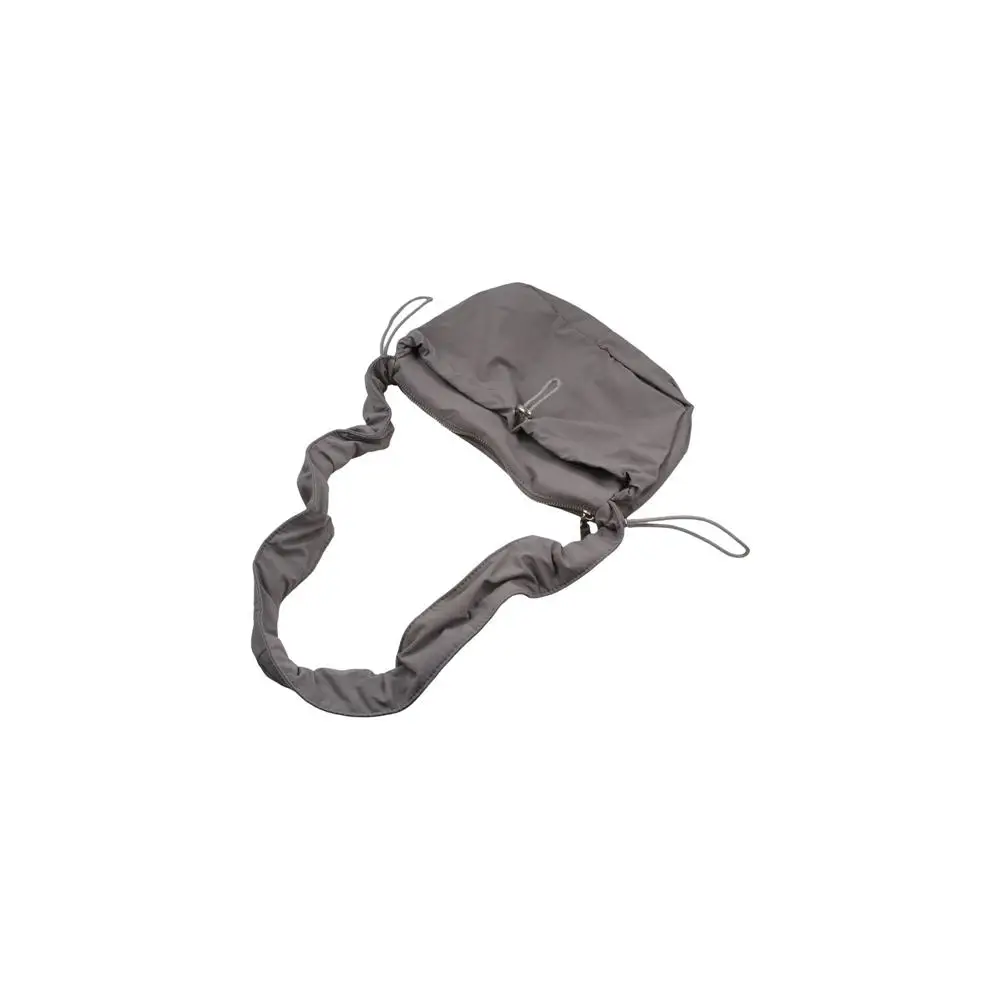 

Vintage Drawstring Pleated Shoulder Bag Solid Color Y2K Cloud Crossbody Bag Handbag Korean Style Nylon Underarm Bag Girls