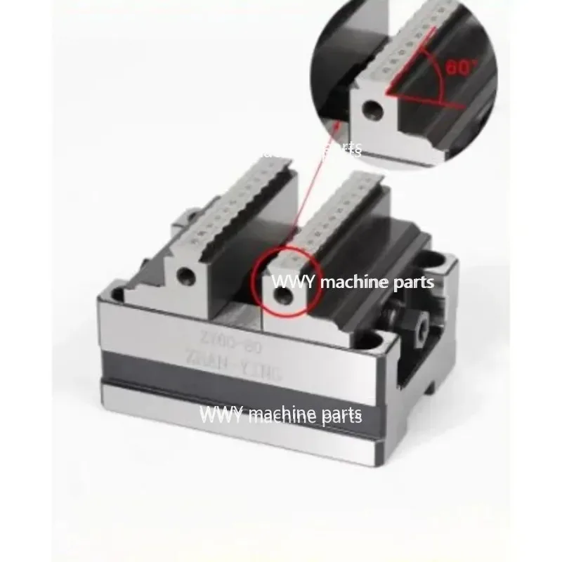 Suitable for Four Rotary Table Fixture Self Centering CNC Imitation Concentric Flat Head Pliers 0.03mm ZY-60-80
