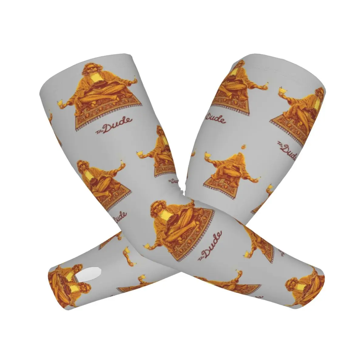 The Dude Budha The Big Lebowski Outdoor Arm Sleeves Sun UV Protection Cover Summer Ice Silk Cycling Tattoo Sleeves