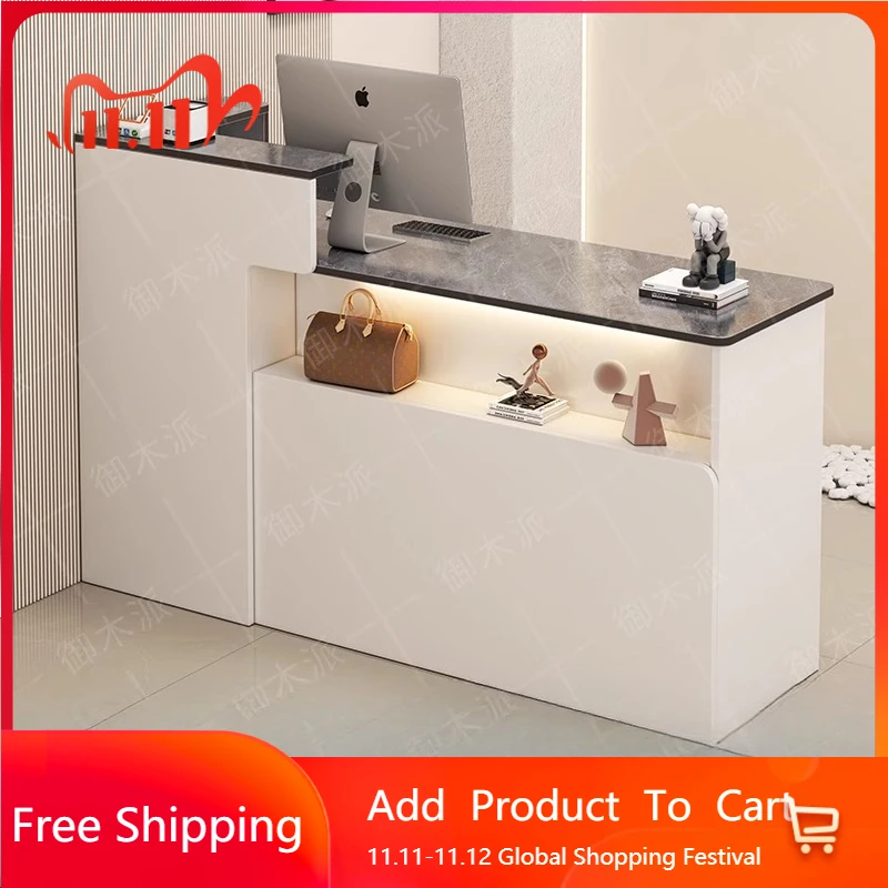 

Customer Modern Reception Desk Adult Design Industrial Commericial Service Reception Desks Welcome Salon Bureau Office Furniture