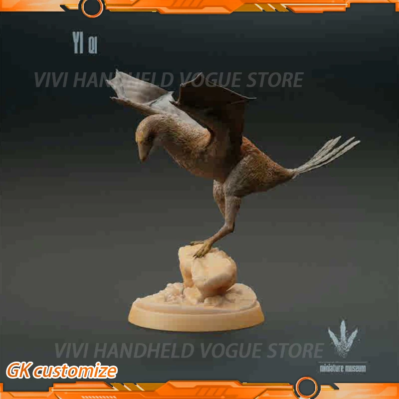 1/35 10cm Yi Qi Dinosaur Model Toy Ancient Extinct Life Dinosaur Model Gk Customize A Dinosaur With Wings Scansoriopterygidae