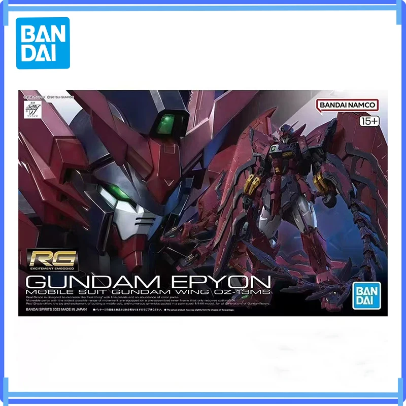 

In Stock Bandai Rg Gundam Epyon Action Figure Anime Mobile Suit Gundam Wing Oz-13Ms Assembly Model Boxed Toys Gifts