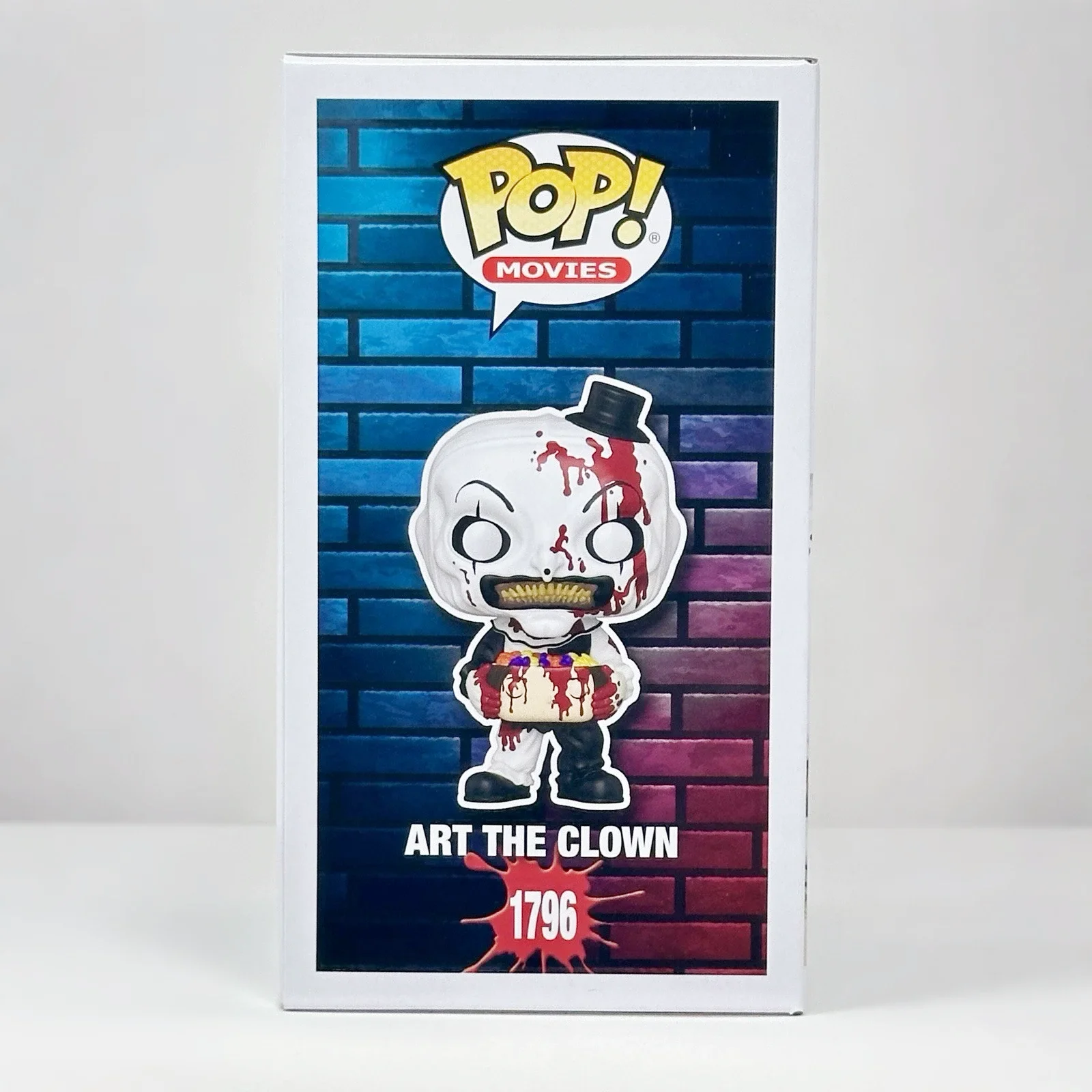 Arte o palhaço com cabeça cheia de doces # 1796 Figura Terrifier Funko Pop Oficial Edição Limitada Figuras Colecionáveis Fãs Brinquedo Presente