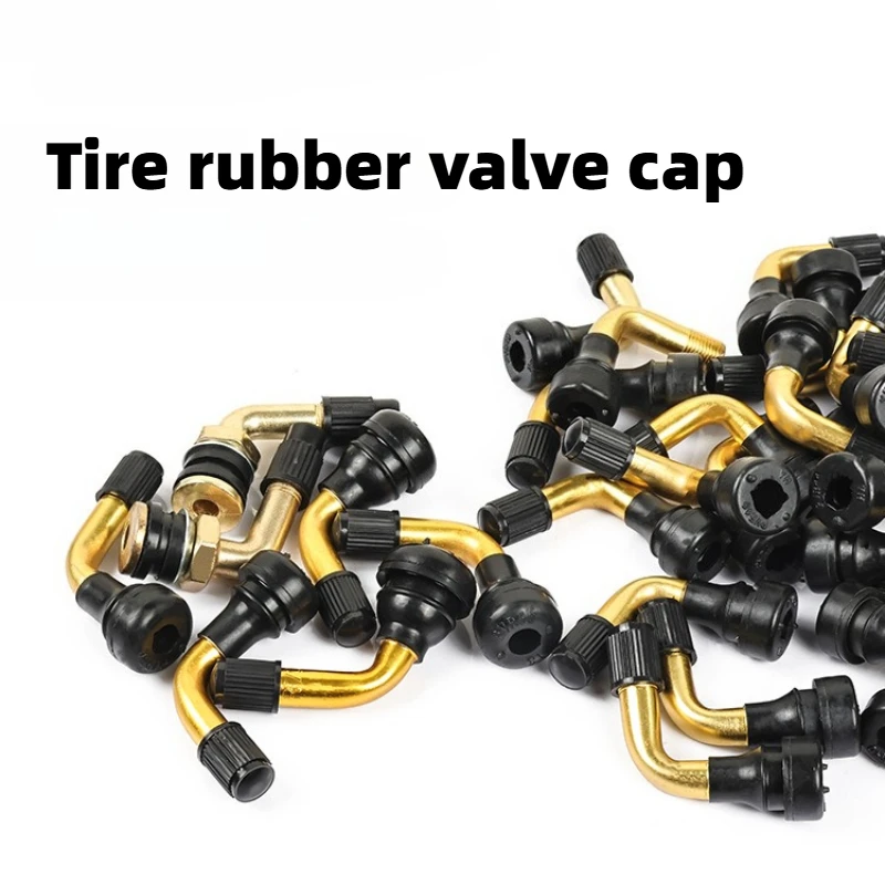 4Pcs/set 90 Degrees Rubber Angle Valve For Tubeless Tires Nipple For Tubeless Disc Wheel Nipple (PVR40/PVR50/PVR60/PVR70)