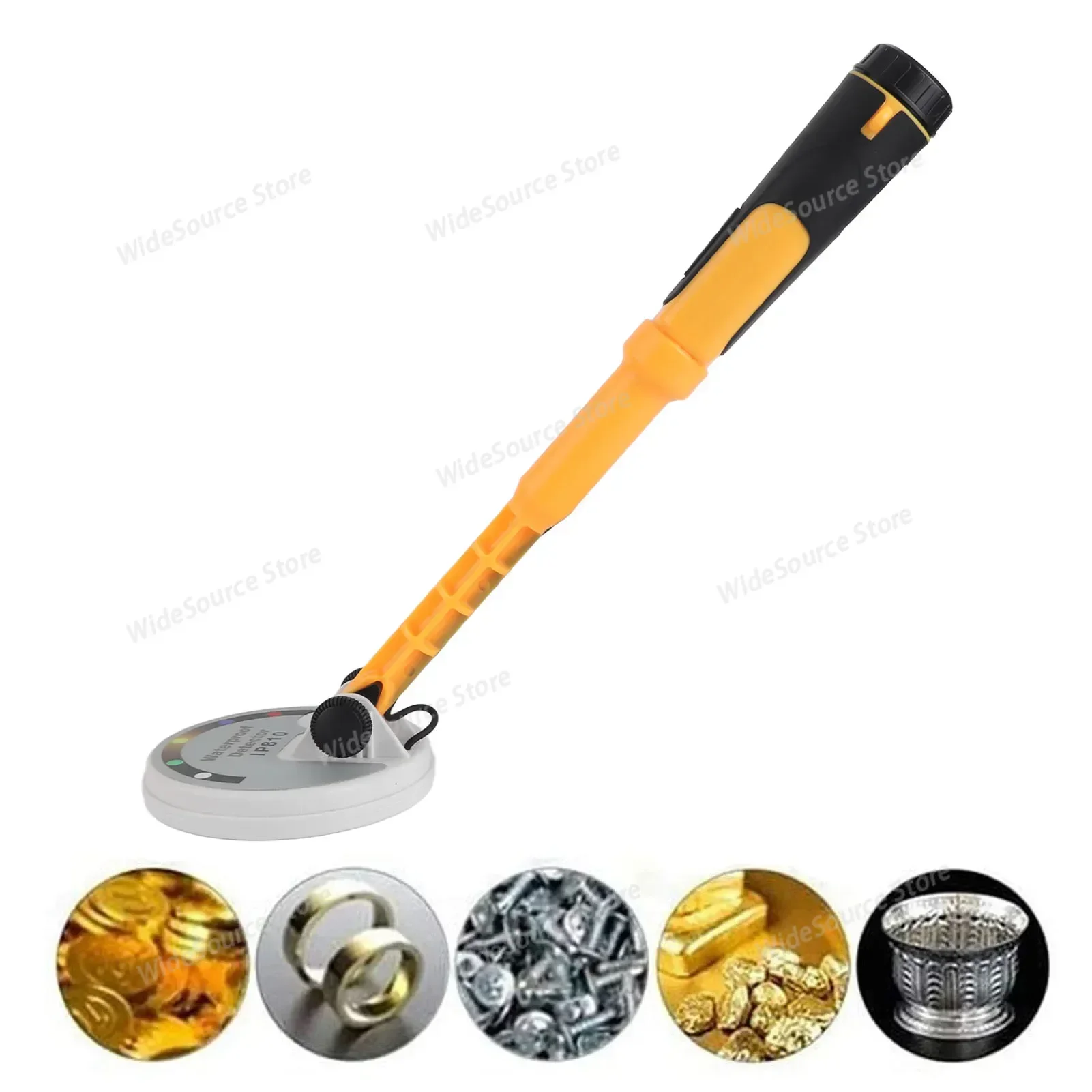 Handheld Metal Detector 3 Seconds Power on Rechargeable Waterproof Metal Detector with Sound Light for Outdoor Treasure Hunt