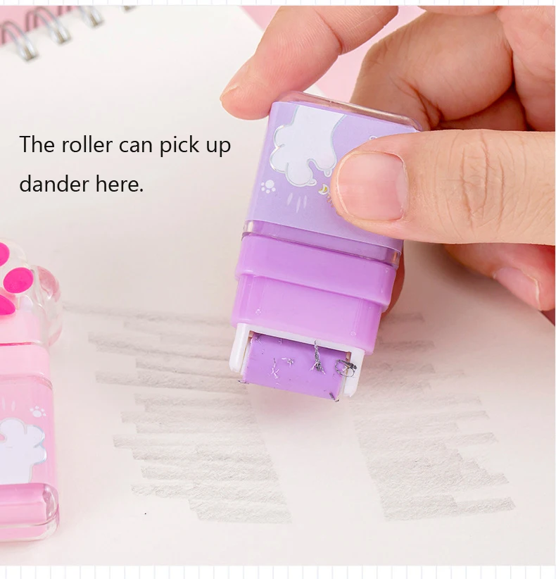 Imagem -04 - Cat Claw Roller Eraser Papelaria Kawaii Estética Presente do Dia das Crianças Material Escolar Japonês Material de Escritório Bonito 1pc