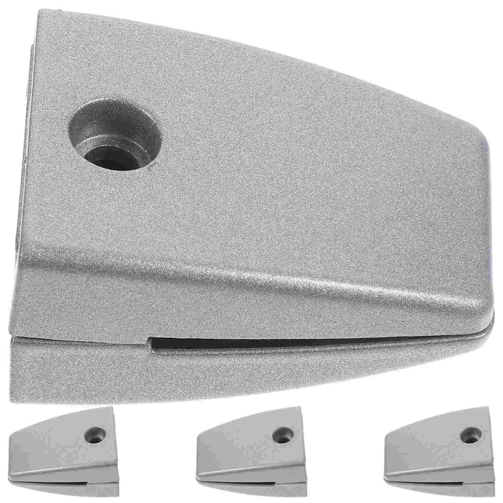 

4pcs Screen Divider Clamps Aluminum Alloy Glass Partition Clips for Desk Office School Simple Install Bracket Hardware