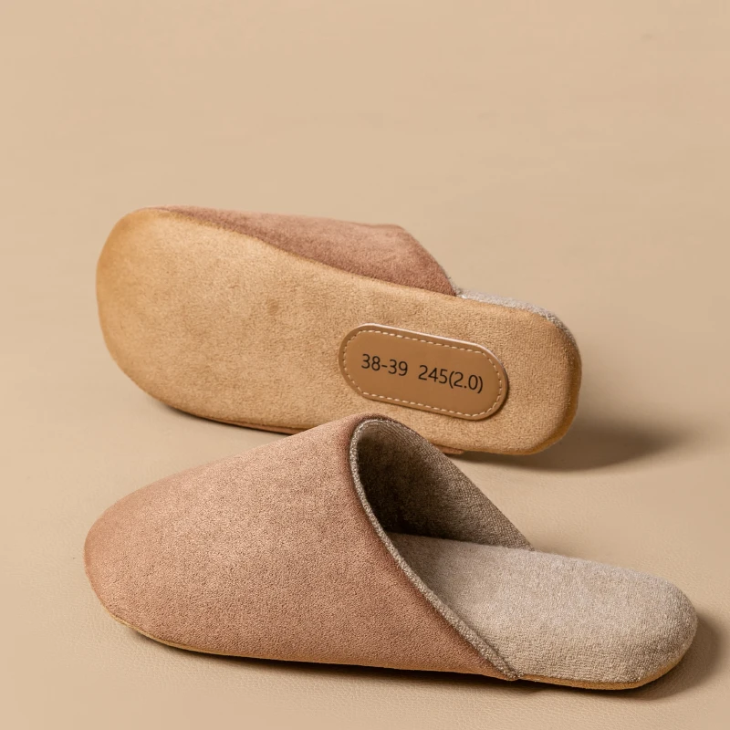 Autumn and Winter Men's House Shoes Indoor Non-Slip Slippers with Soft Sole Quiet Comfortable Lightweight Slip-Ons for Home - view 5