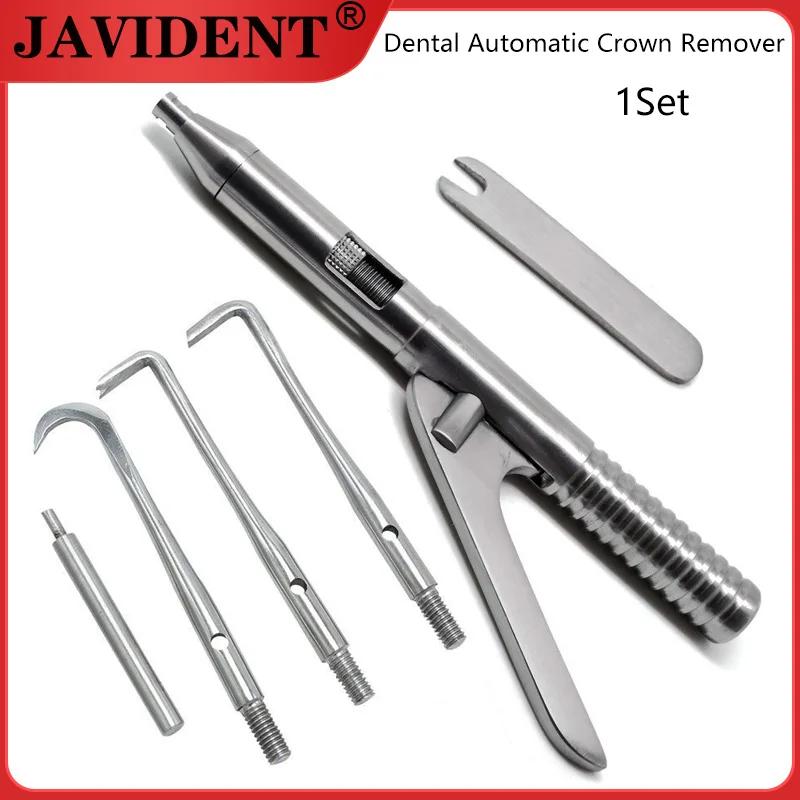 

1Set Dental Automatic Crown Remover Stainless Steel Single-Hand Crown Removal Gun Oral Surgery Instrument Tool