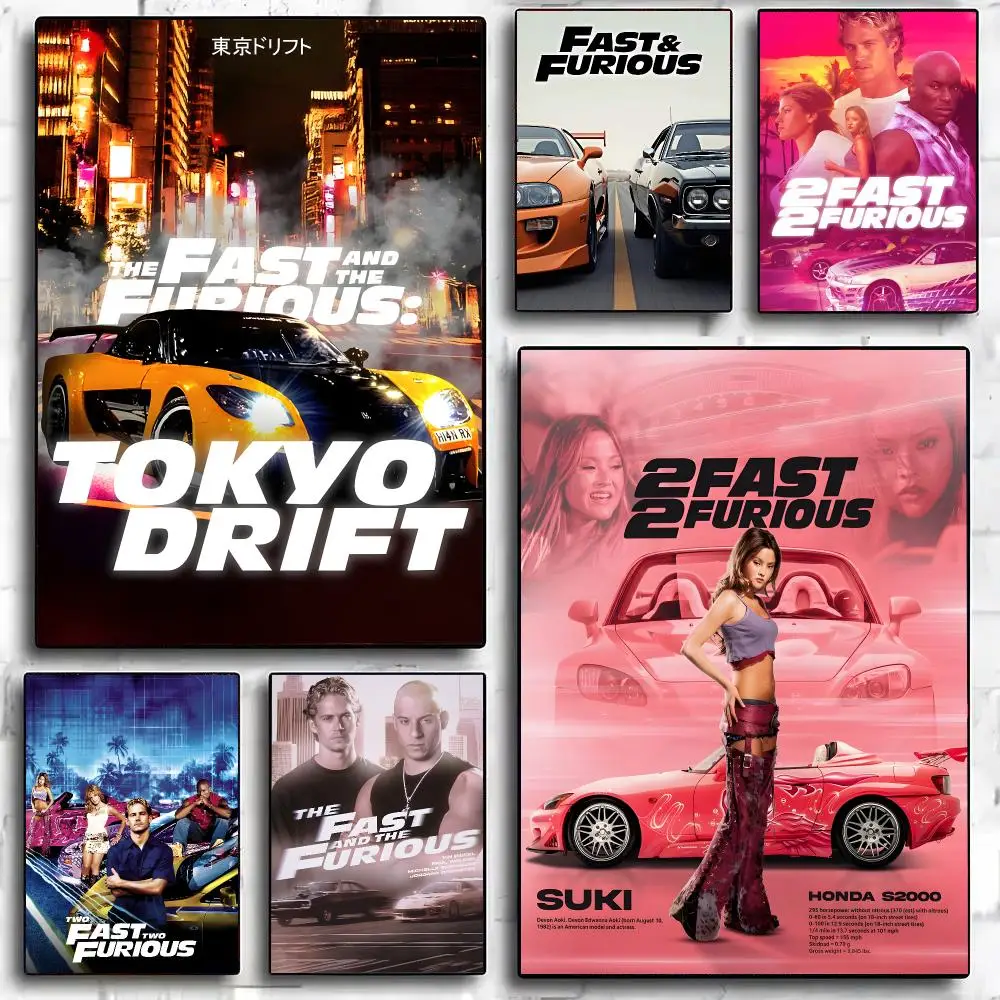 2 F-Fast 2 Furious Film Poster Poster Painting And Print Wall Art Picture For Home Room Decor Gifts