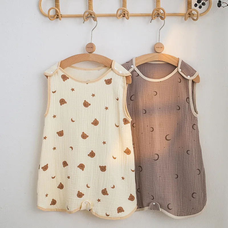 new-soft-cotton-vest-bag-summer-thin-sleeveless-breathable-anti-kick-quilt-lightweight-portable-travel-sleeping-bag-for-kids