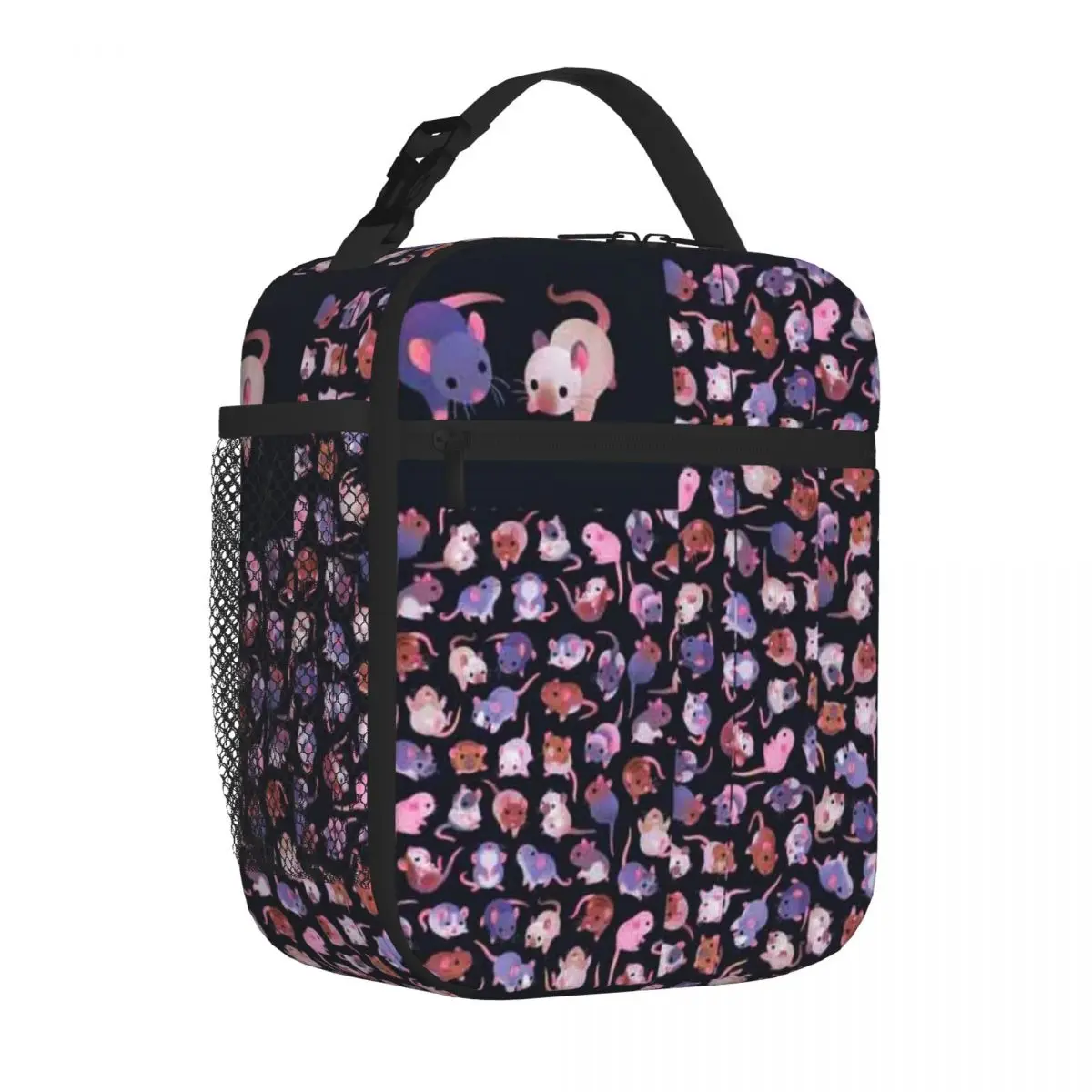 Bestselling Fancy Rat - Dark Hip Hop Kids Lunch Bag Countryside Trip Foldable Lunch Bag